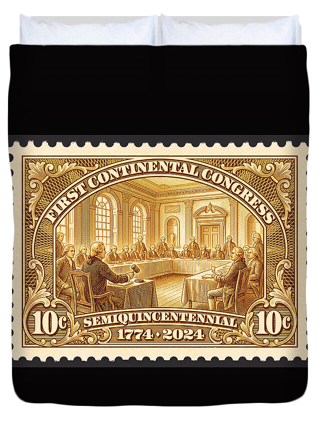 First Continental Congress 10c 1 - Duvet Cover