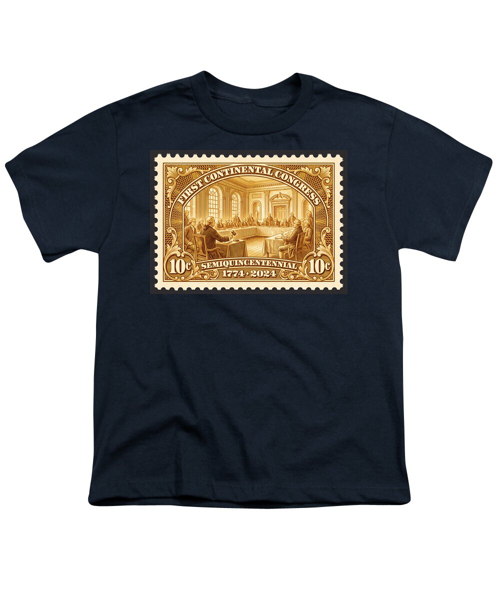 First Continental Congress 10c 1 - Youth T-Shirt