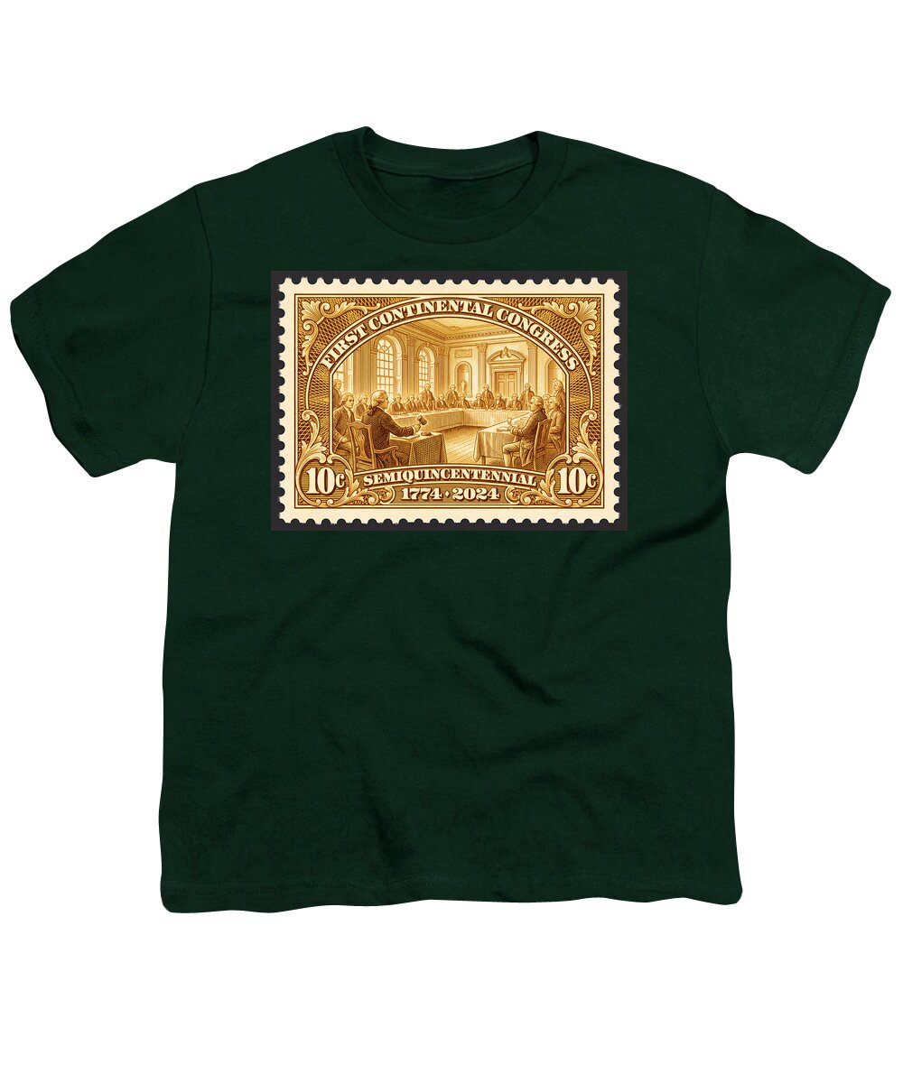First Continental Congress 10c 1 - Youth T-Shirt