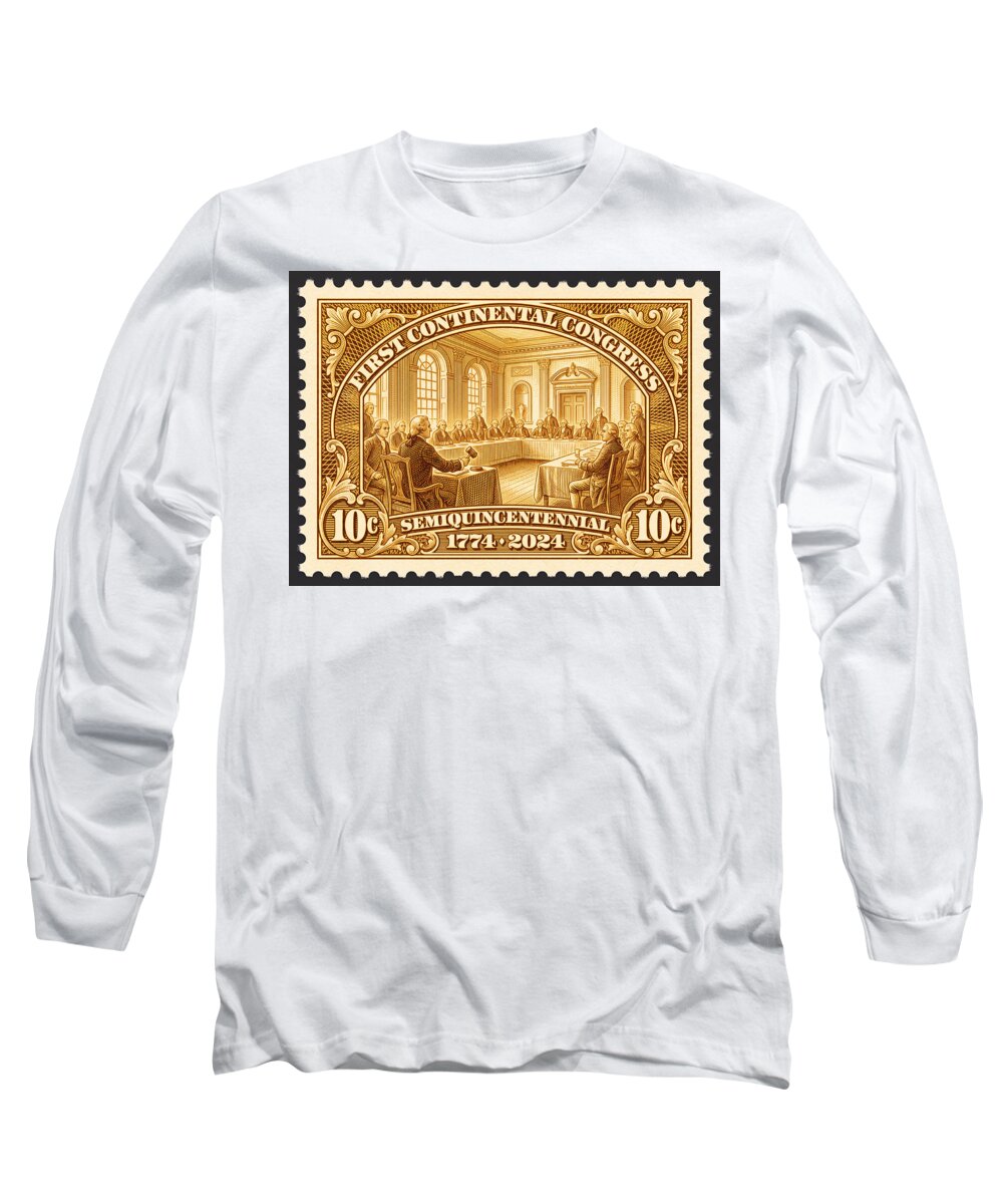 First Continental Congress 10c 1 - Long Sleeve T-Shirt