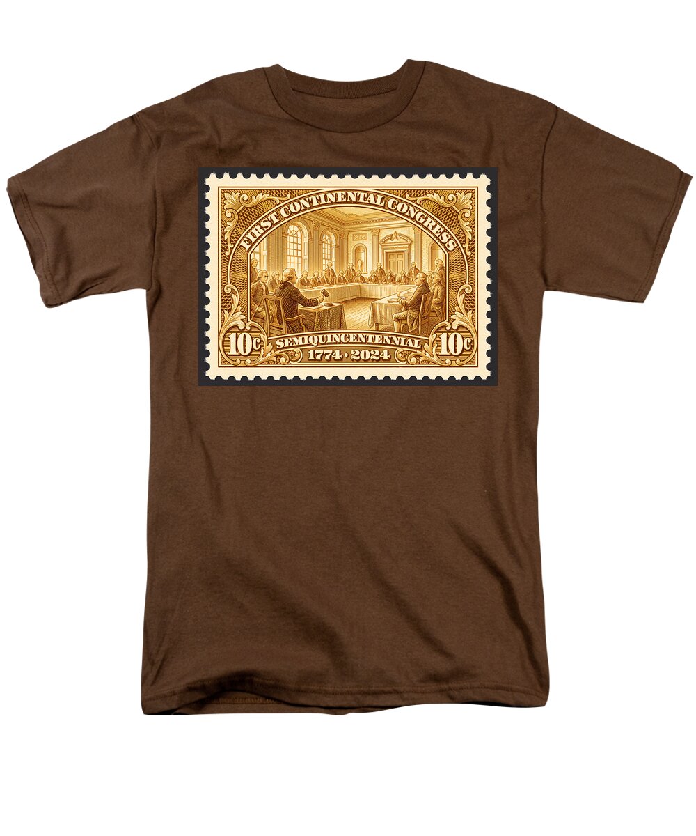First Continental Congress 10c 1 - Men's T-Shirt  (Regular Fit)