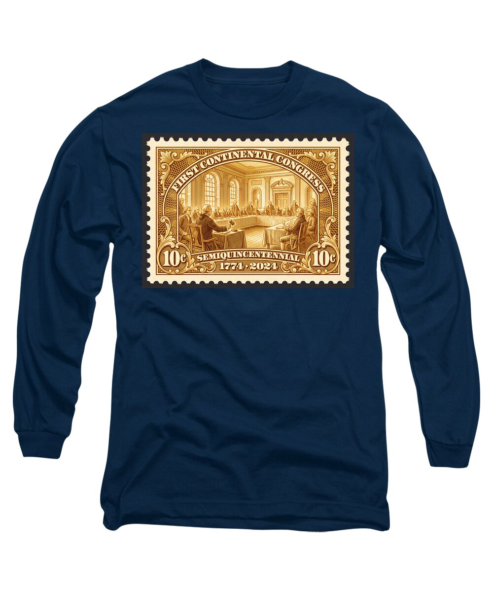 First Continental Congress 10c 1 - Long Sleeve T-Shirt