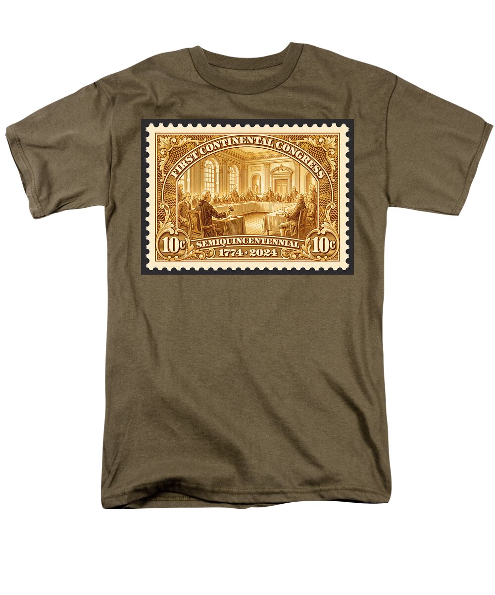 First Continental Congress 10c 1 - Men's T-Shirt  (Regular Fit)