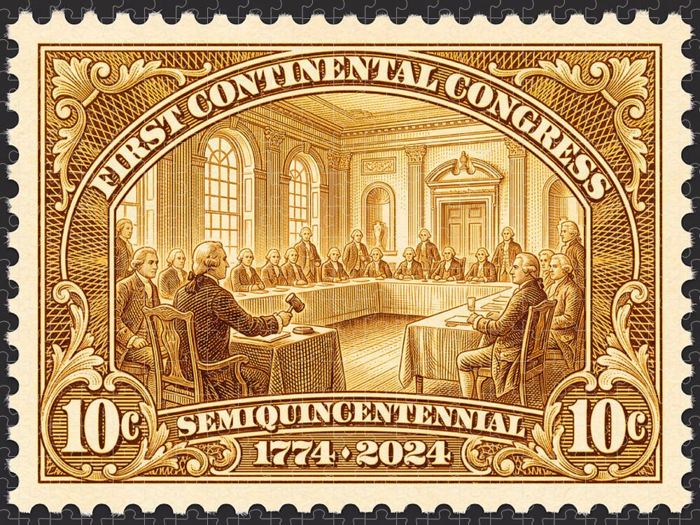First Continental Congress 10c 1 - Puzzle