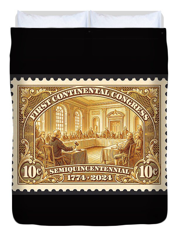 First Continental Congress 10c 1 - Duvet Cover