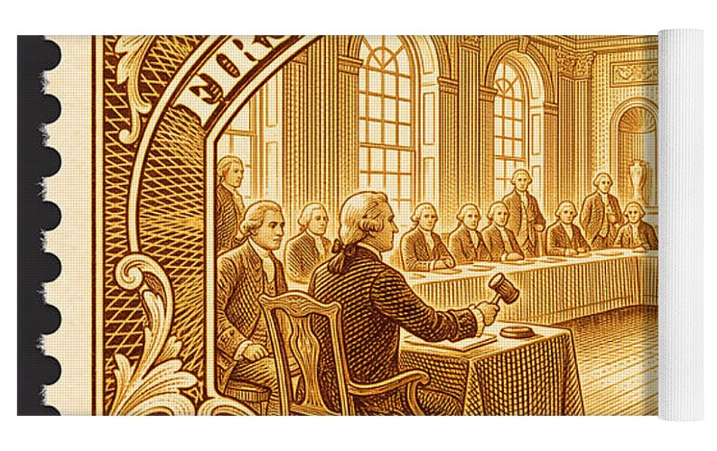 First Continental Congress 10c 1 - Yoga Mat