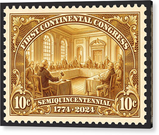 First Continental Congress 10c 1 - Acrylic Print