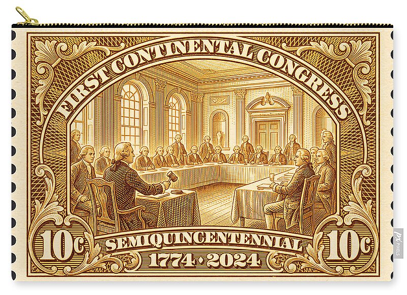 First Continental Congress 10c 1 - Zip Pouch