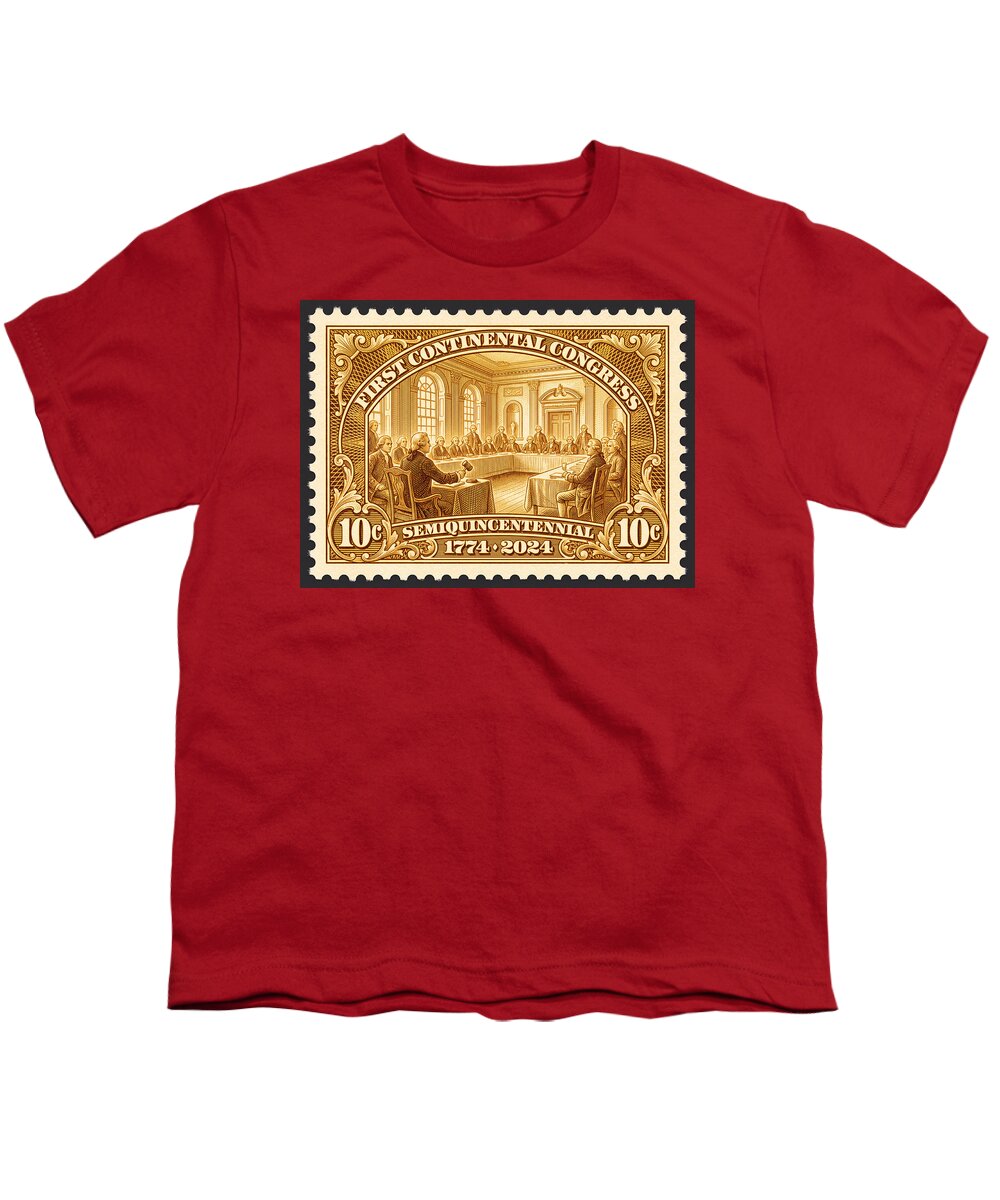 First Continental Congress 10c 1 - Youth T-Shirt
