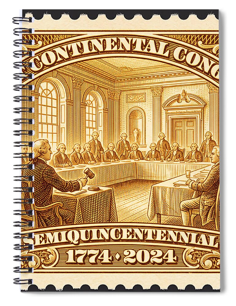 First Continental Congress 10c 1 - Spiral Notebook