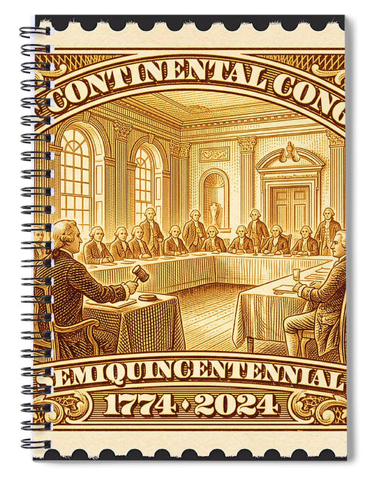 First Continental Congress 10c 1 - Spiral Notebook