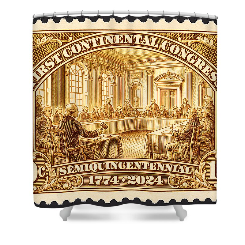 First Continental Congress 10c 1 - Shower Curtain