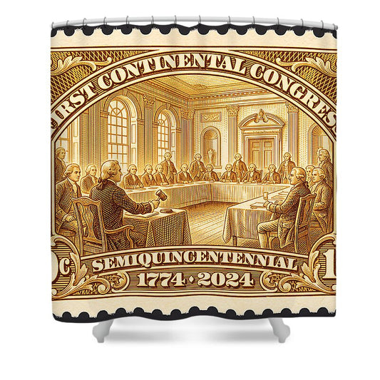 First Continental Congress 10c 1 - Shower Curtain