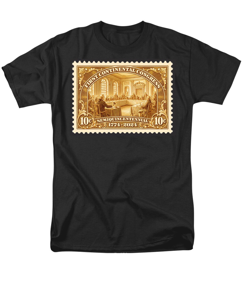 First Continental Congress 10c 1 - Men's T-Shirt  (Regular Fit)