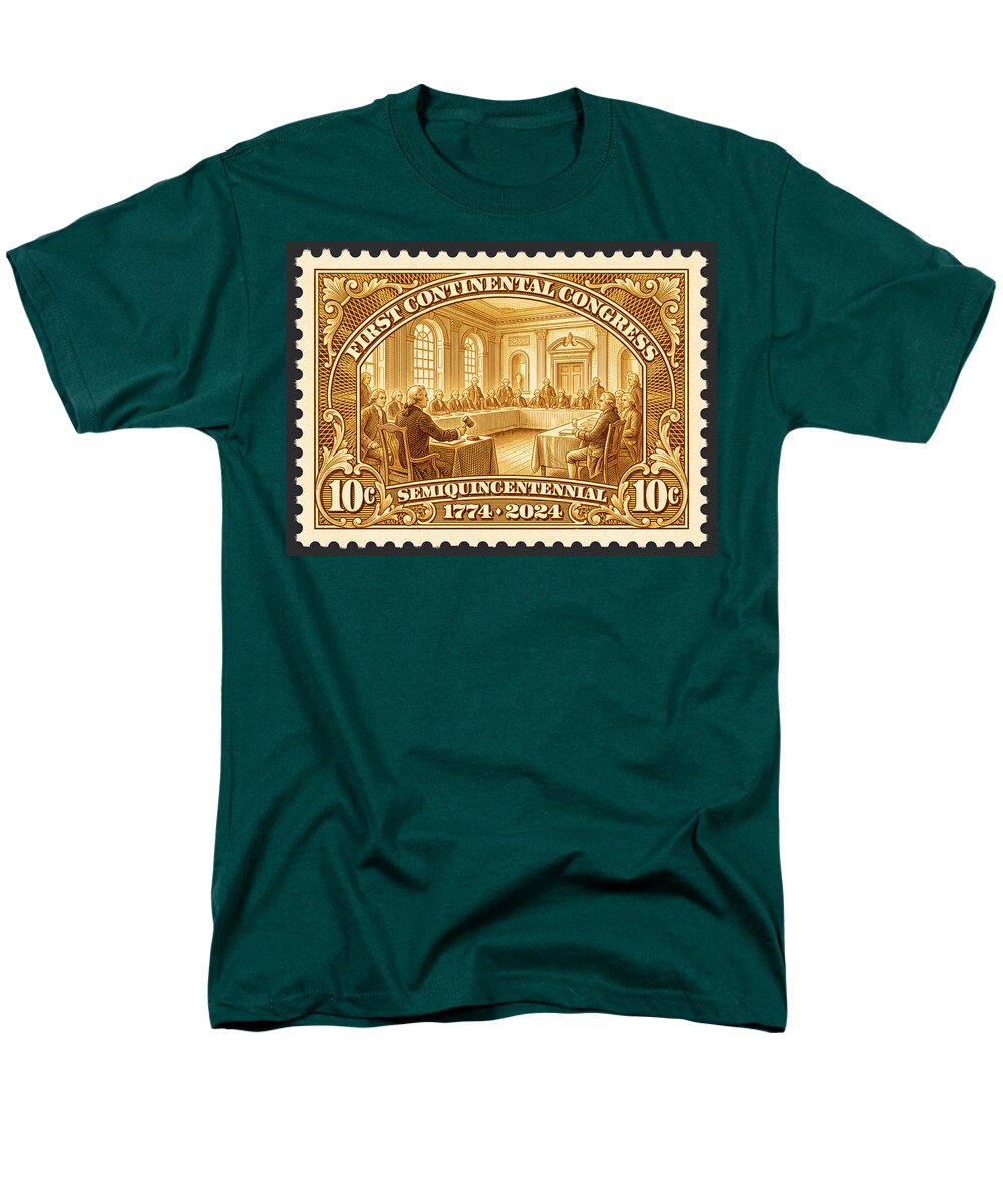 First Continental Congress 10c 1 - Men's T-Shirt  (Regular Fit)