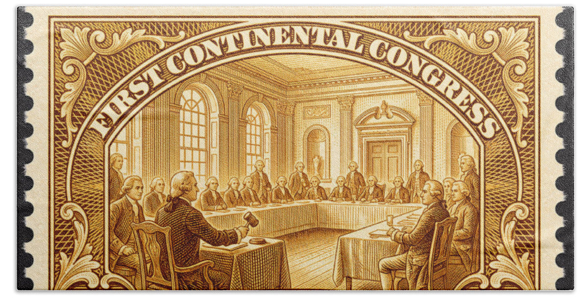 First Continental Congress 10c 1 - Beach Towel