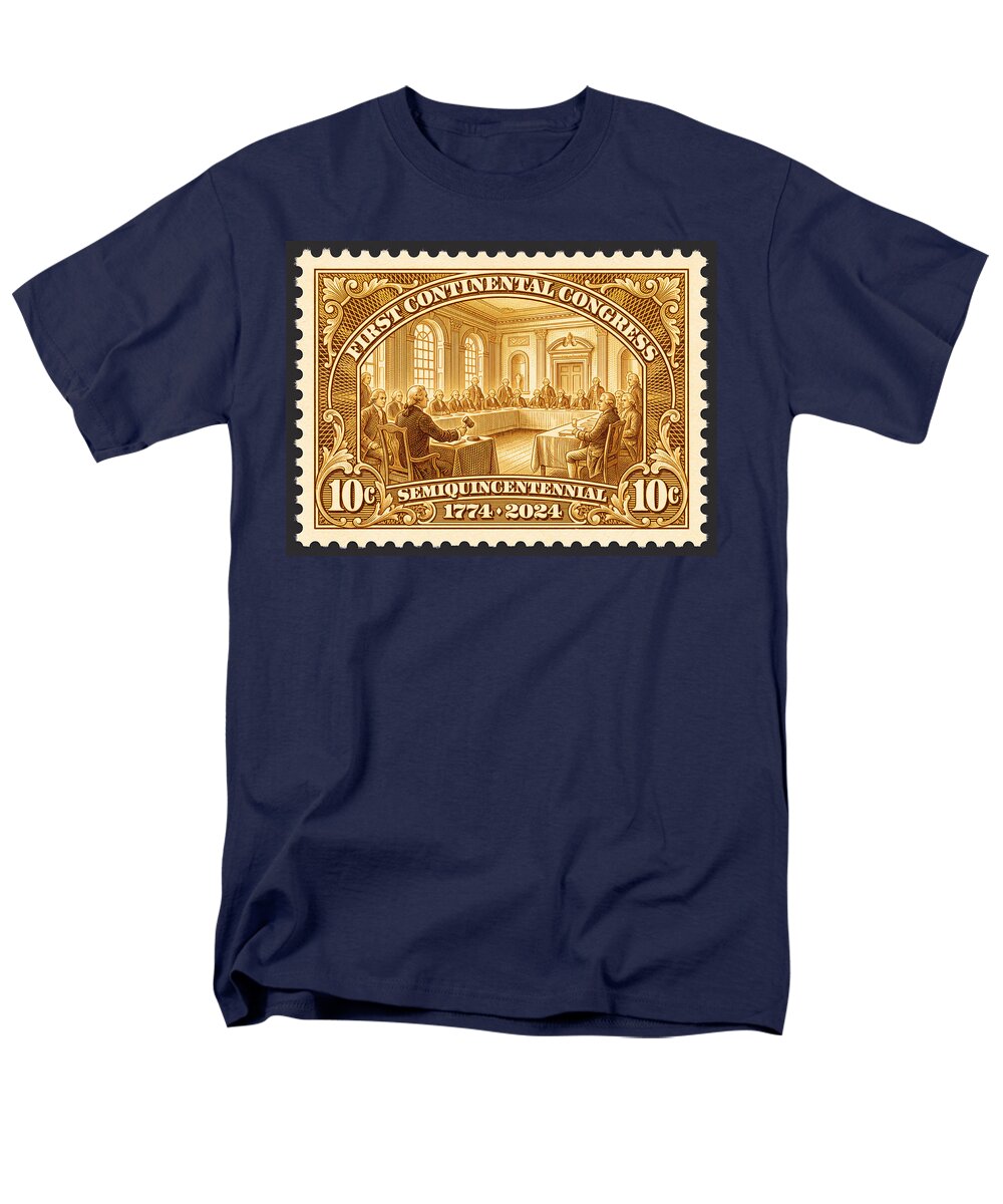 First Continental Congress 10c 1 - Men's T-Shirt  (Regular Fit)