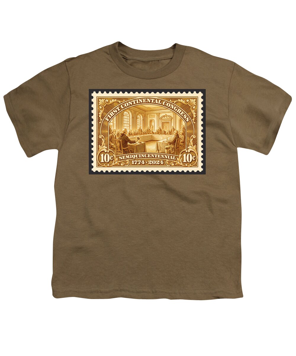 First Continental Congress 10c 1 - Youth T-Shirt