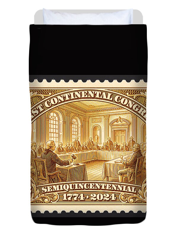 First Continental Congress 10c 1 - Duvet Cover
