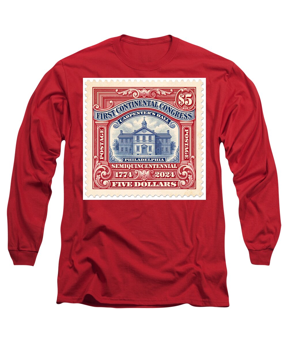 First Continental Congress $5 2 1 - Long Sleeve T-Shirt