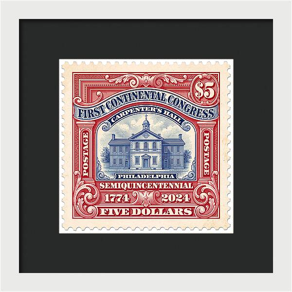 First Continental Congress $5 2 1 - Framed Print