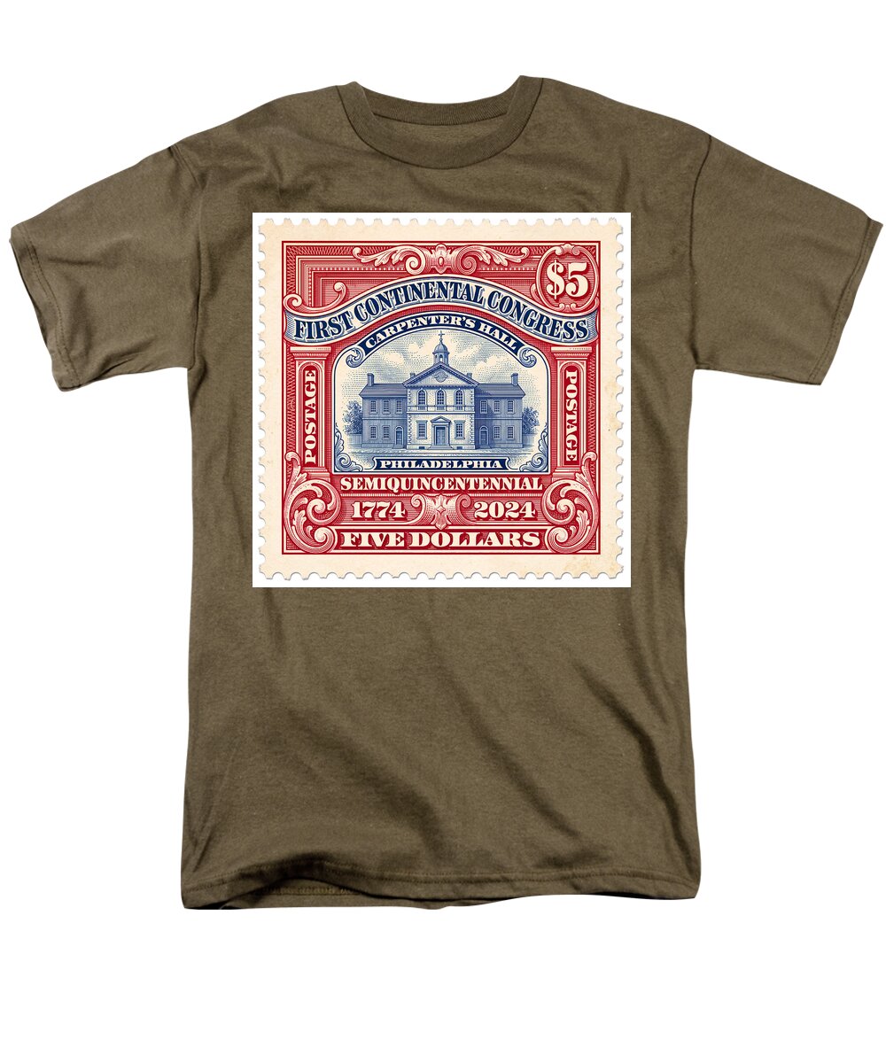 First Continental Congress $5 2 1 - Men's T-Shirt  (Regular Fit)