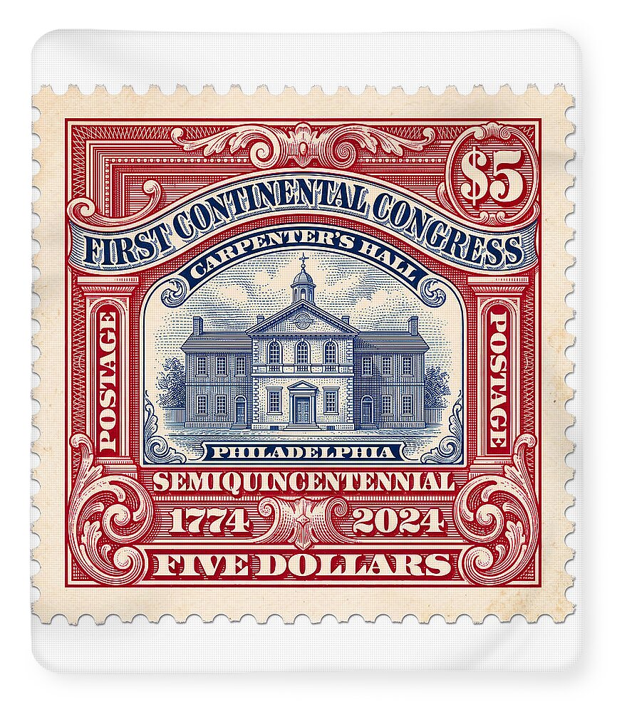 First Continental Congress $5 2 1 - Blanket
