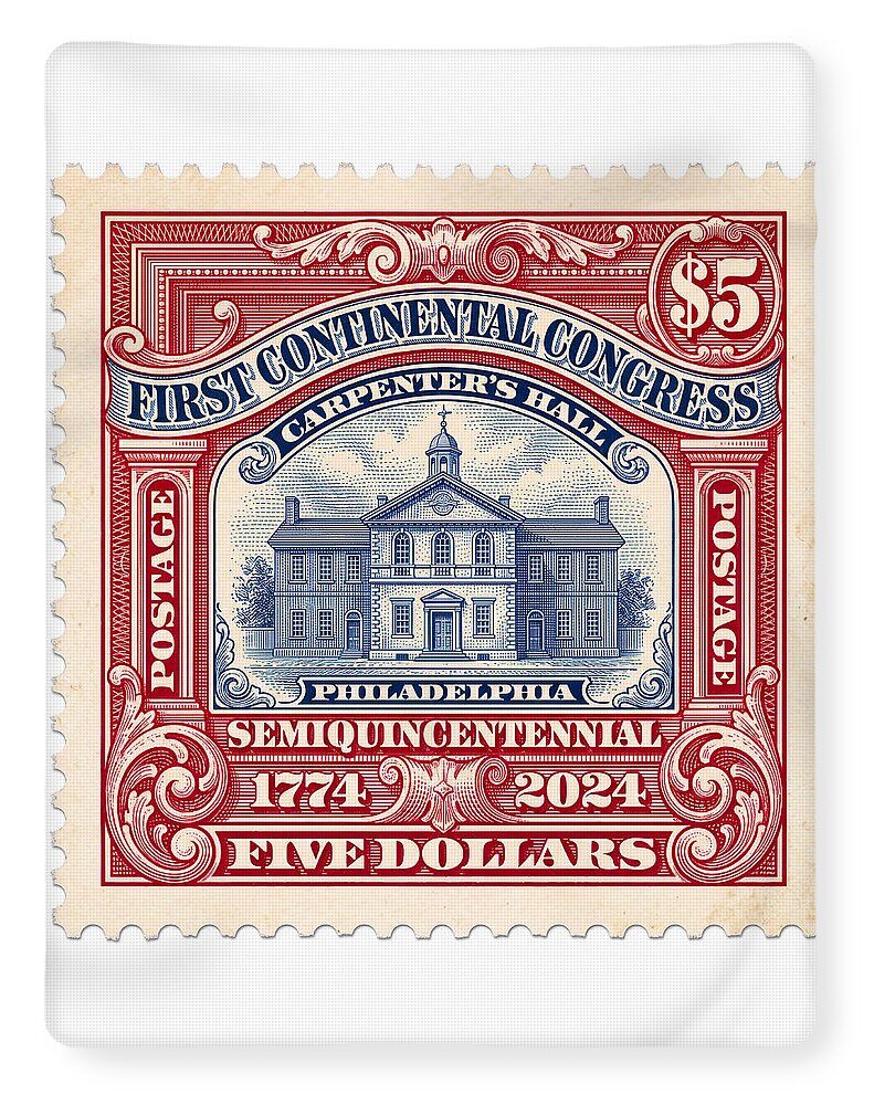 First Continental Congress $5 2 1 - Blanket