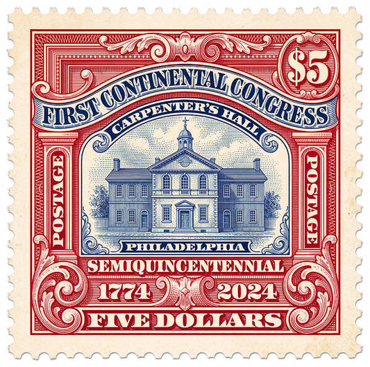 First Continental Congress $5 2 1 - Art Print