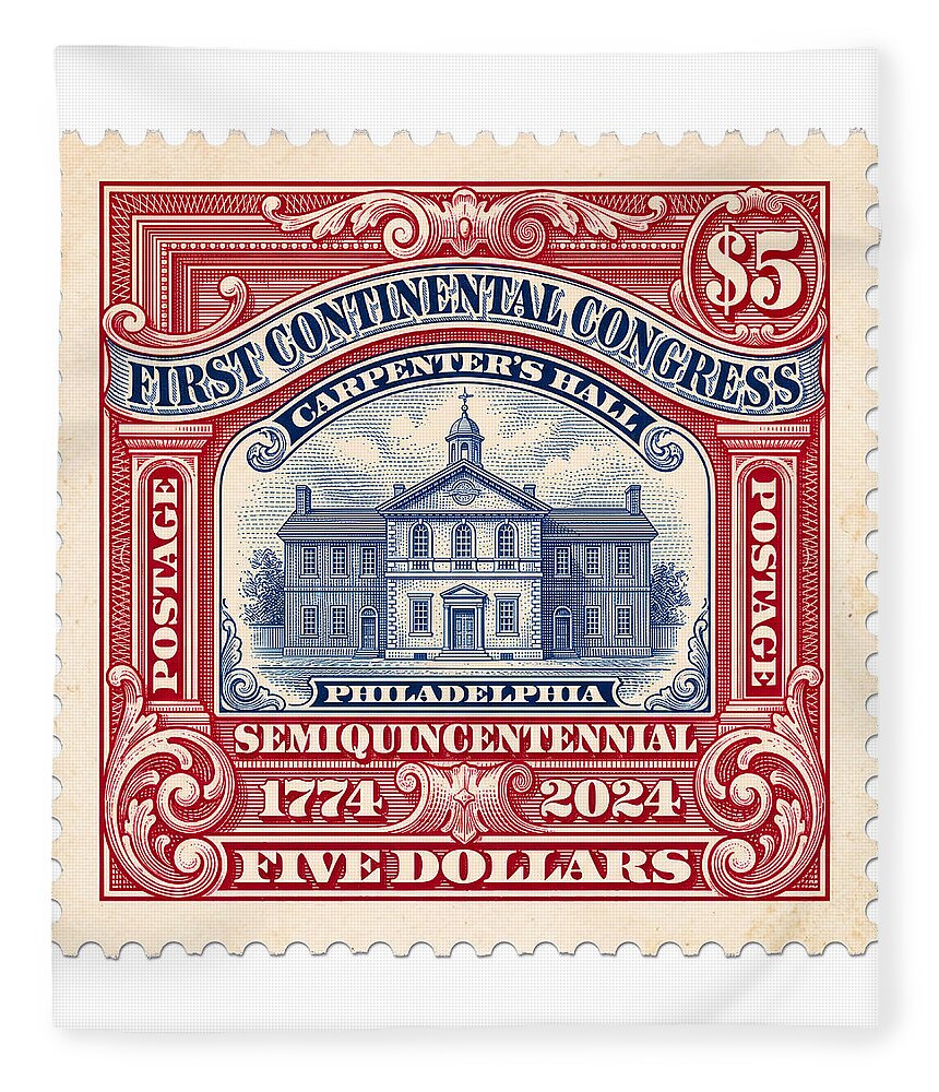 First Continental Congress $5 2 1 - Blanket