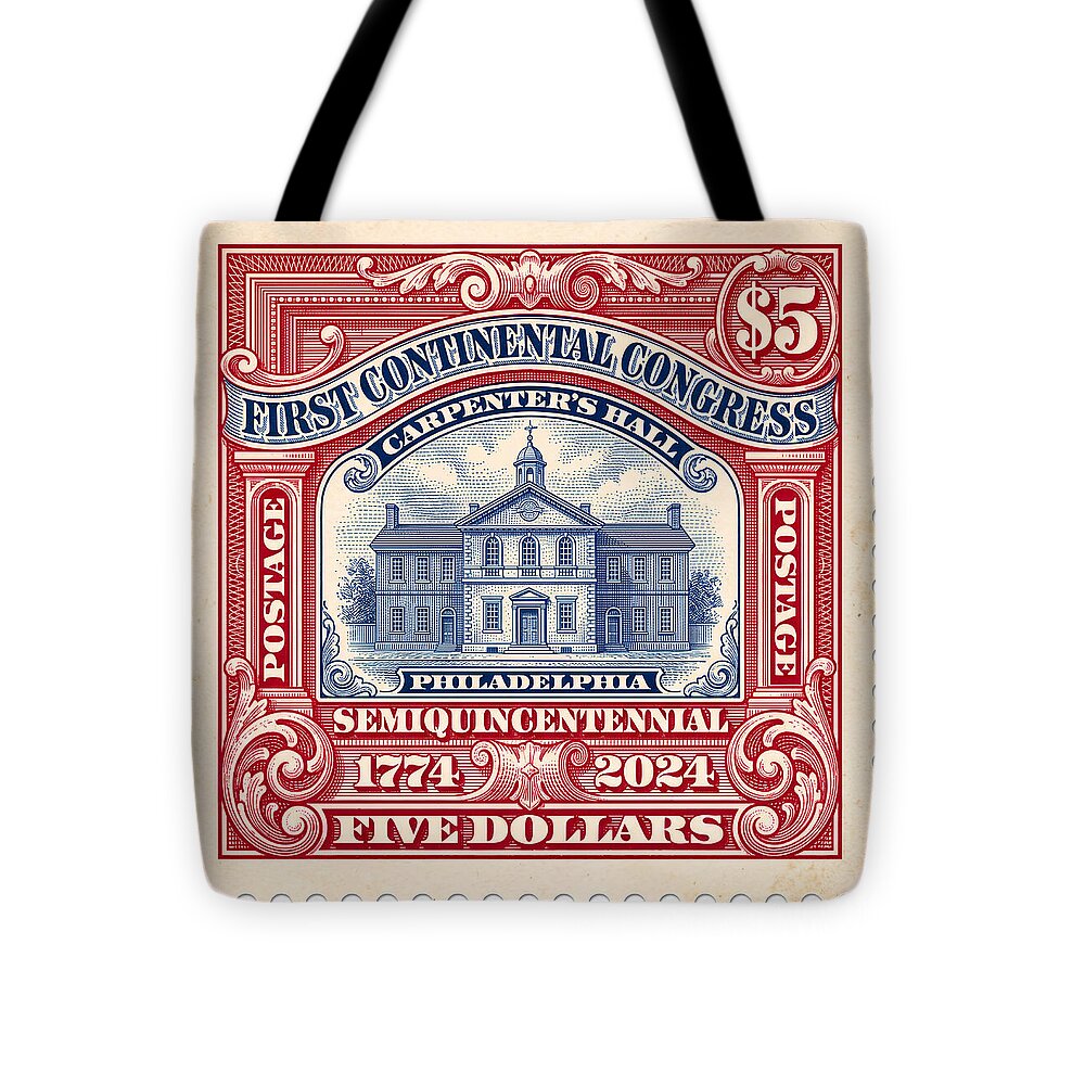 First Continental Congress $5 2 1 - Tote Bag