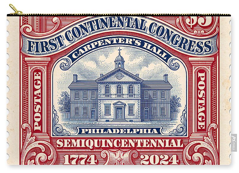 First Continental Congress $5 2 1 - Zip Pouch