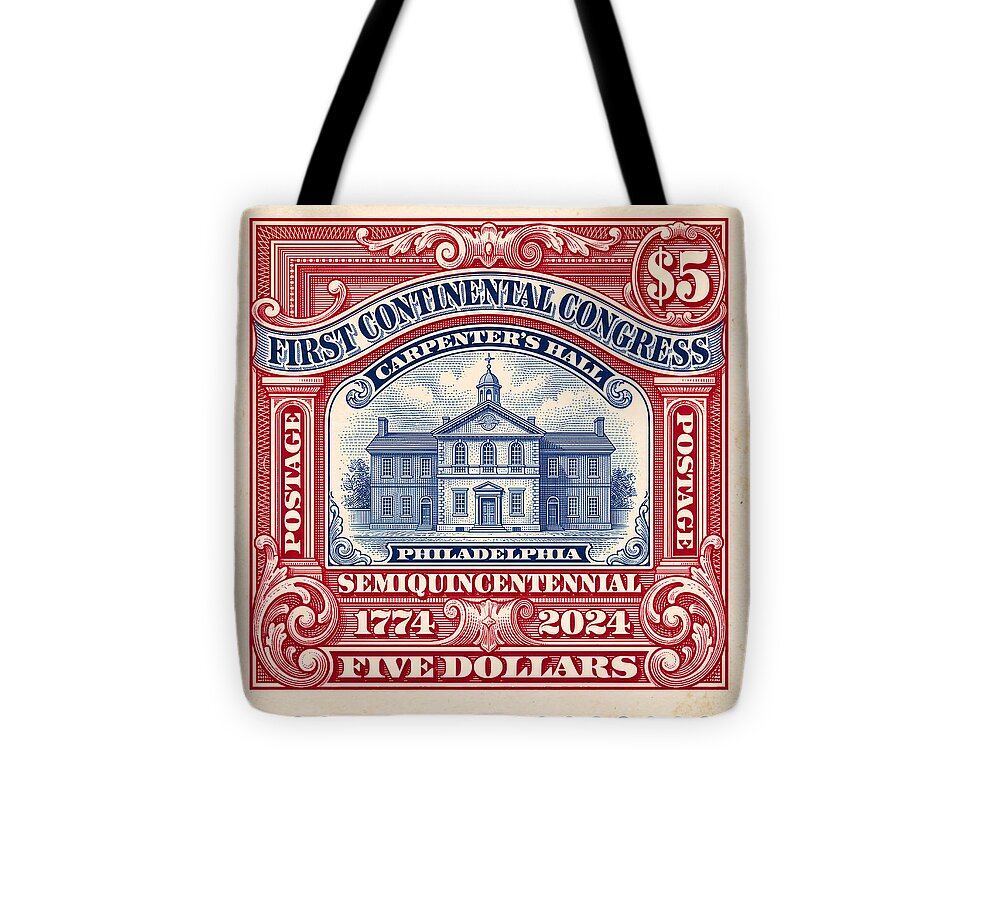First Continental Congress $5 2 1 - Tote Bag