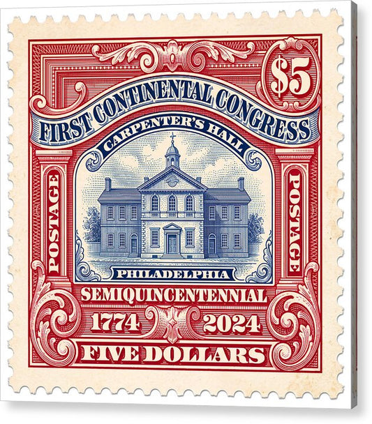 First Continental Congress $5 2 1 - Acrylic Print