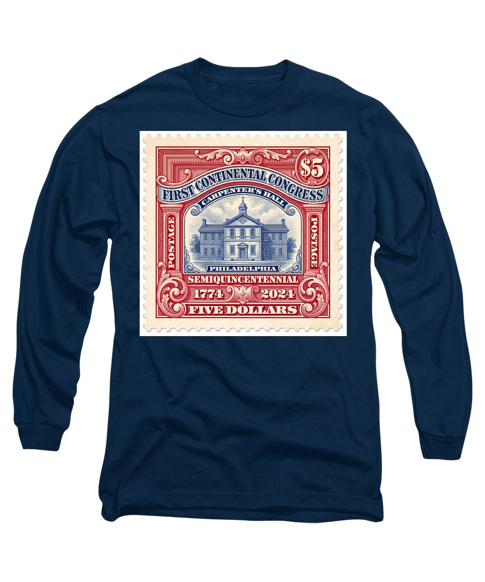 First Continental Congress $5 2 1 - Long Sleeve T-Shirt