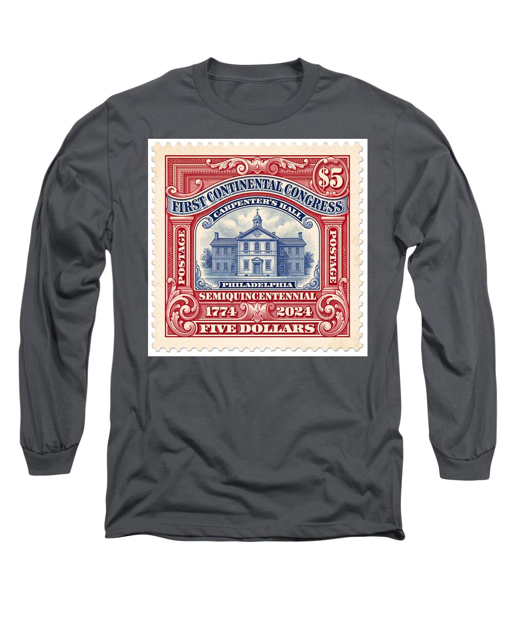 First Continental Congress $5 2 1 - Long Sleeve T-Shirt