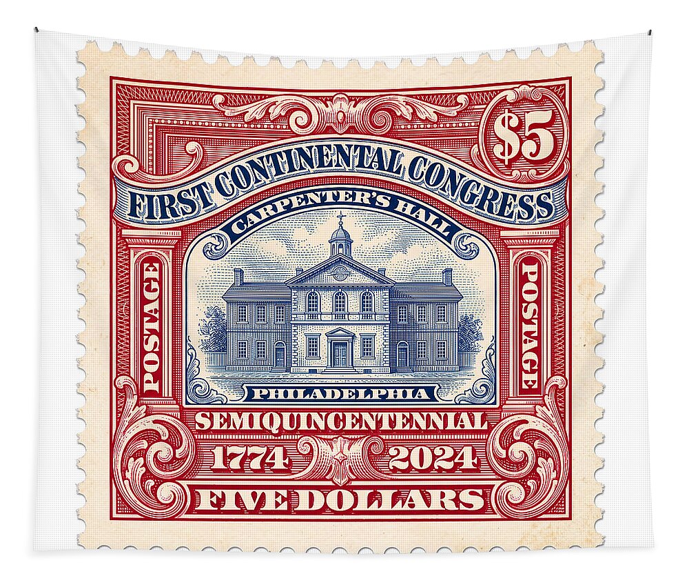 First Continental Congress $5 2 1 - Tapestry