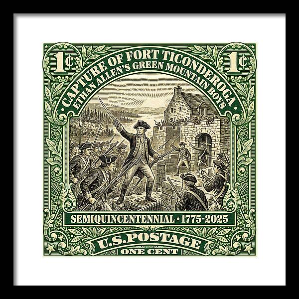 Fort Ticonderoga 1c 1 - Framed Print