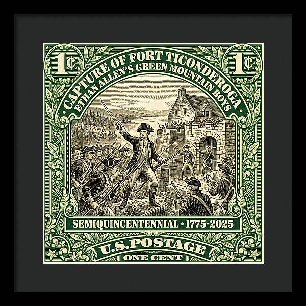 Fort Ticonderoga 1c 1 - Framed Print