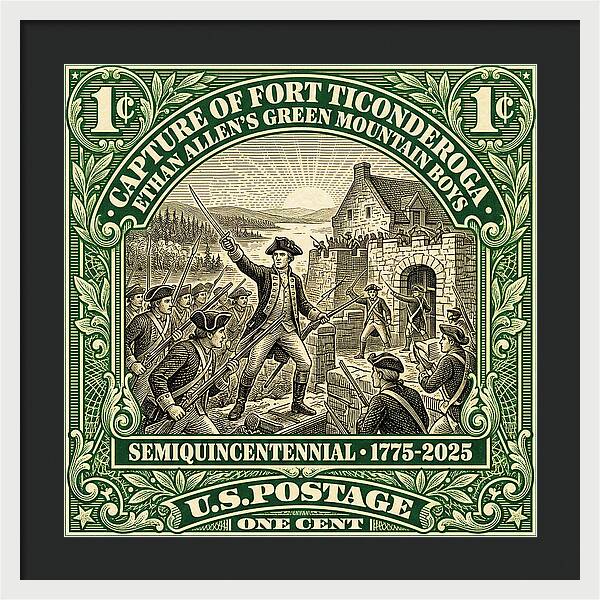 Fort Ticonderoga 1c 1 - Framed Print