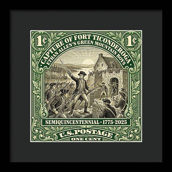 Fort Ticonderoga 1c 1 - Framed Print