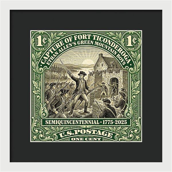 Fort Ticonderoga 1c 1 - Framed Print