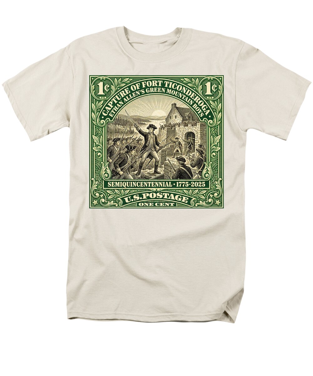 Fort Ticonderoga 1c 1 - Men's T-Shirt  (Regular Fit)