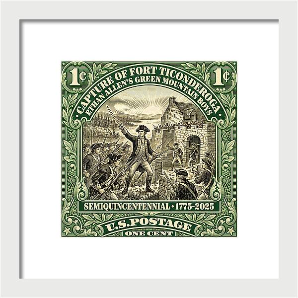 Fort Ticonderoga 1c 1 - Framed Print