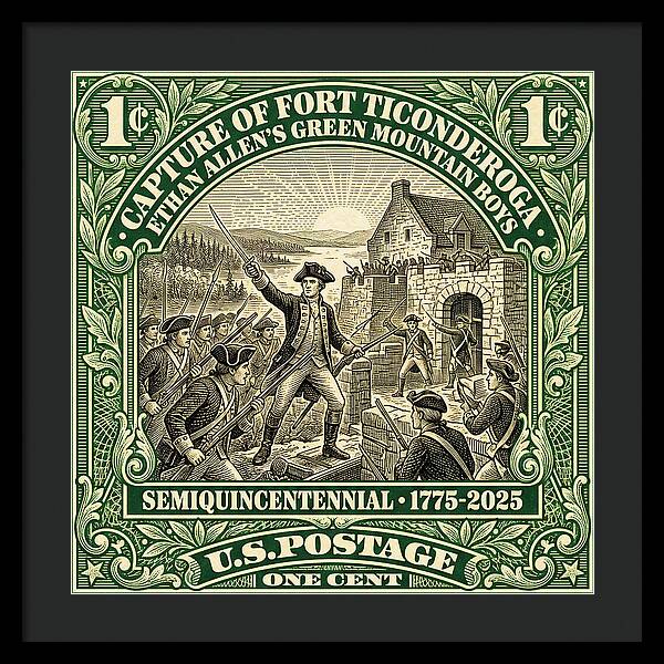 Fort Ticonderoga 1c 1 - Framed Print