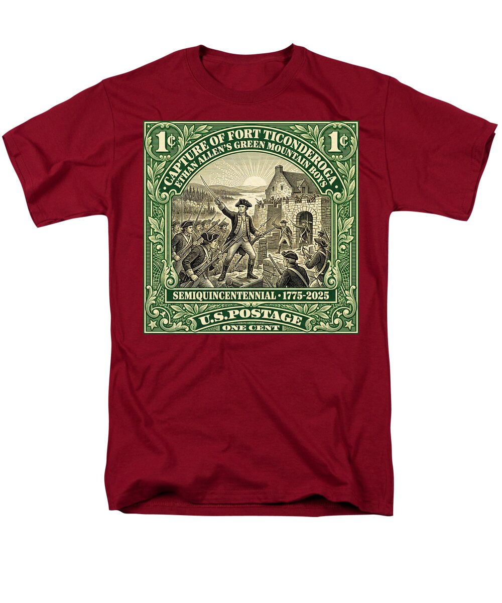 Fort Ticonderoga 1c 1 - Men's T-Shirt  (Regular Fit)