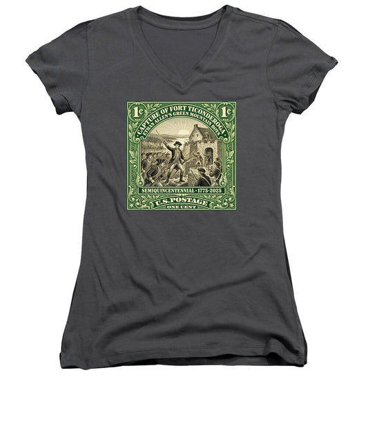 Fort Ticonderoga 1c 1 - Women's V-Neck