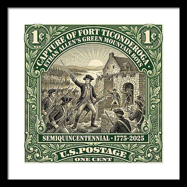 Fort Ticonderoga 1c 1 - Framed Print