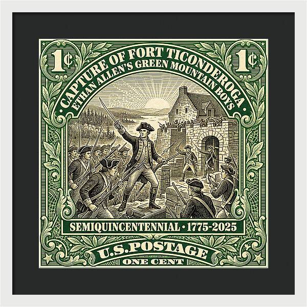 Fort Ticonderoga 1c 1 - Framed Print