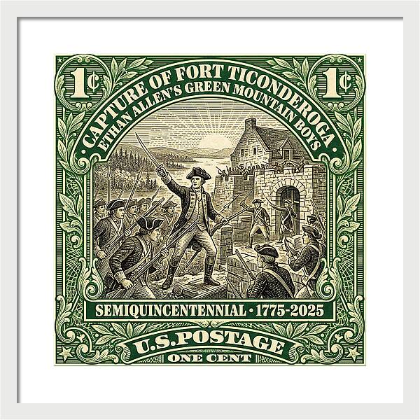Fort Ticonderoga 1c 1 - Framed Print